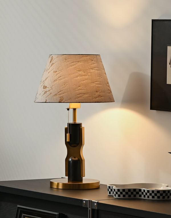 Oakveil Fabric & Wood Table Lamp