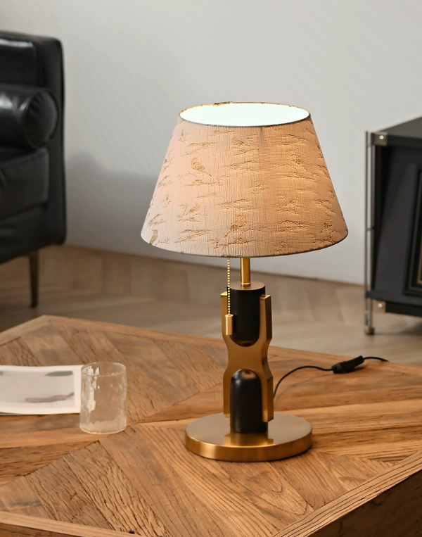 Oakveil Fabric & Wood Table Lamp