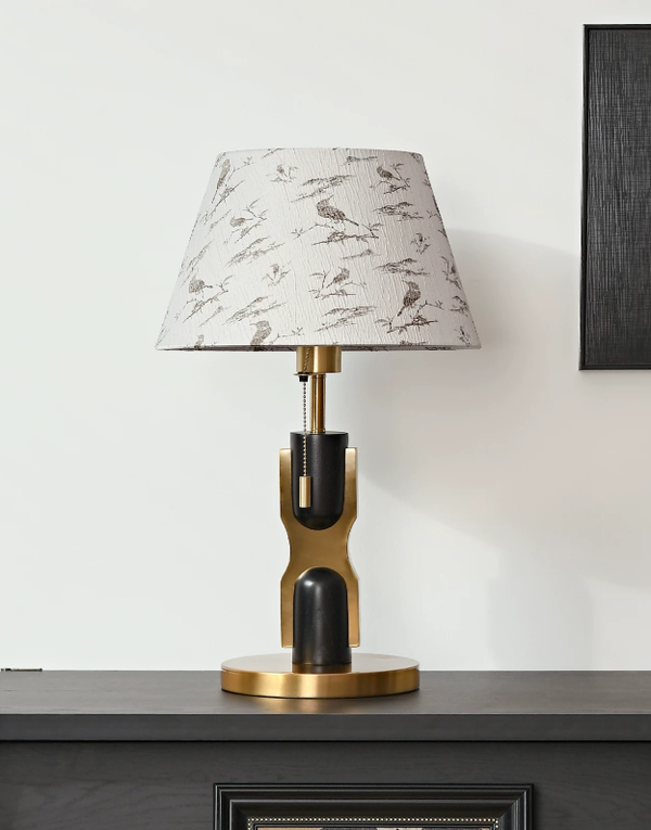 Oakveil Fabric & Wood Table Lamp